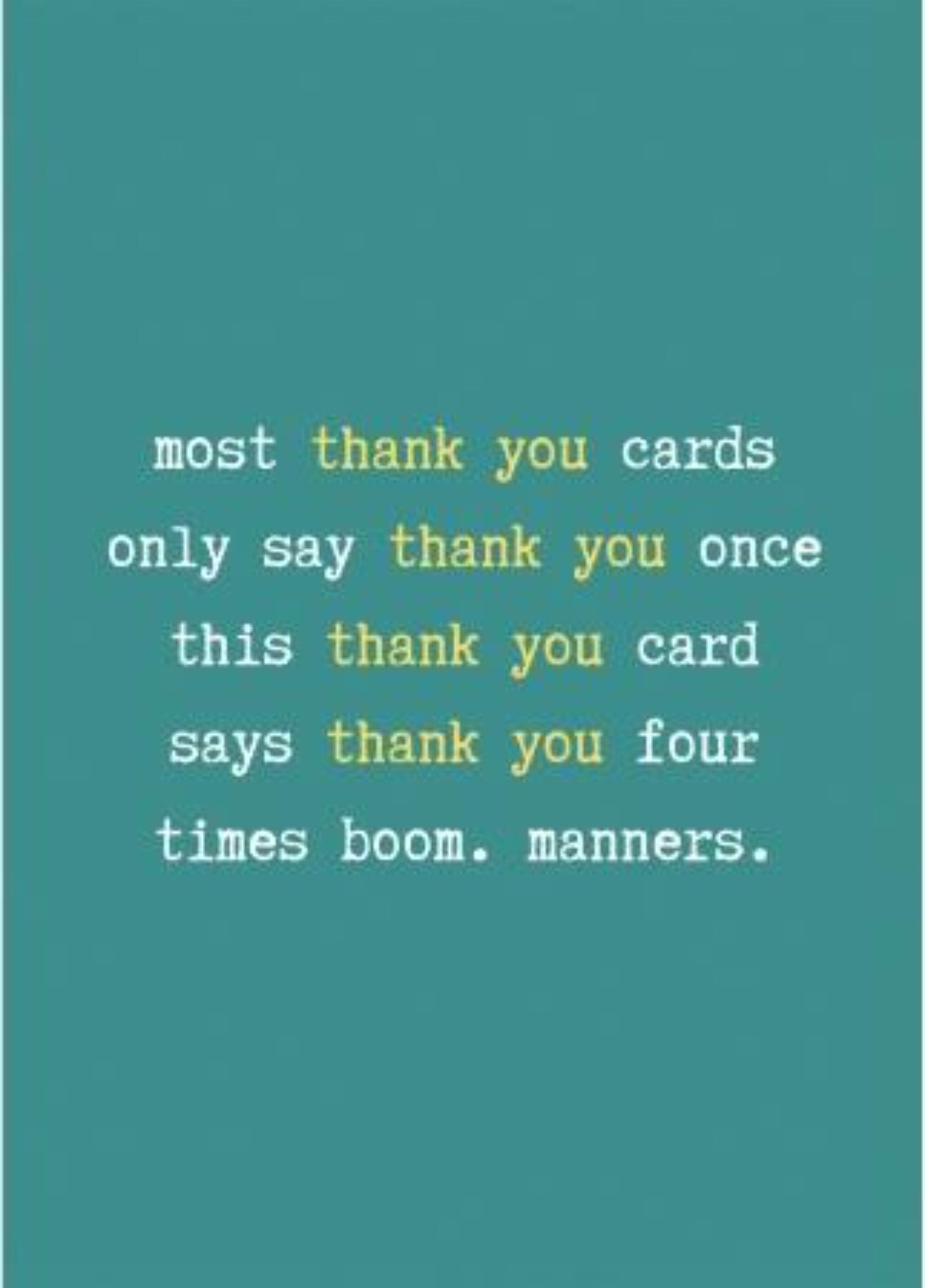 Funny Thank You Card - Thank You Greeting Card – CardCraft