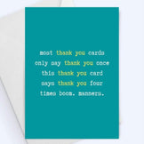 Funny Thank You Card - Thank You Greeting Card – CardCraft