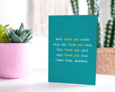 Funny Thank You Card - Thank You Greeting Card – CardCraft