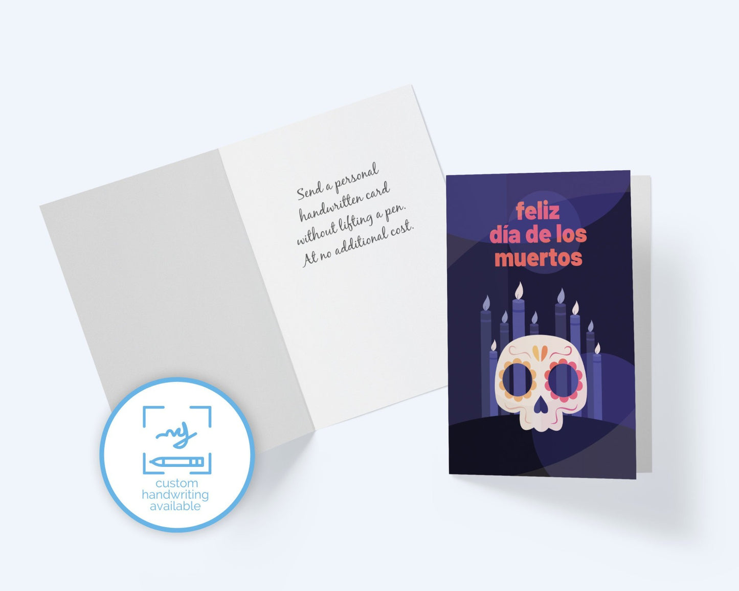 Feliz Dia de los Muertos Card: Halloween The Day of the Dead.