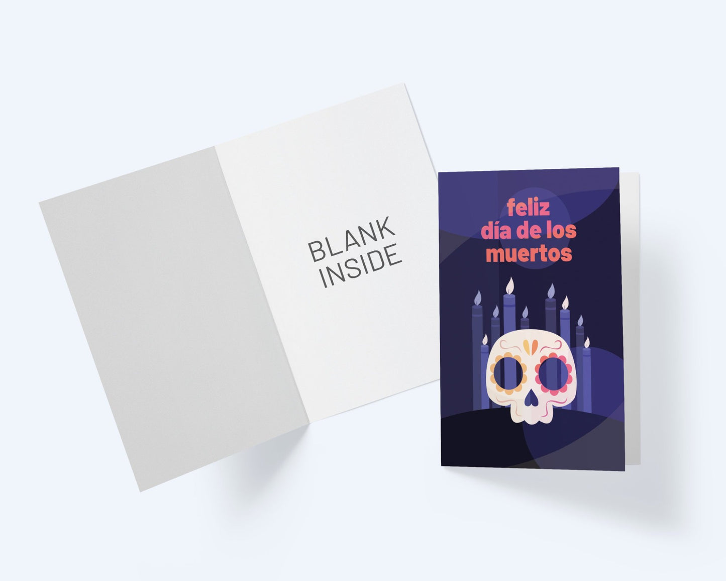 Feliz Dia de los Muertos Card: Halloween The Day of the Dead.