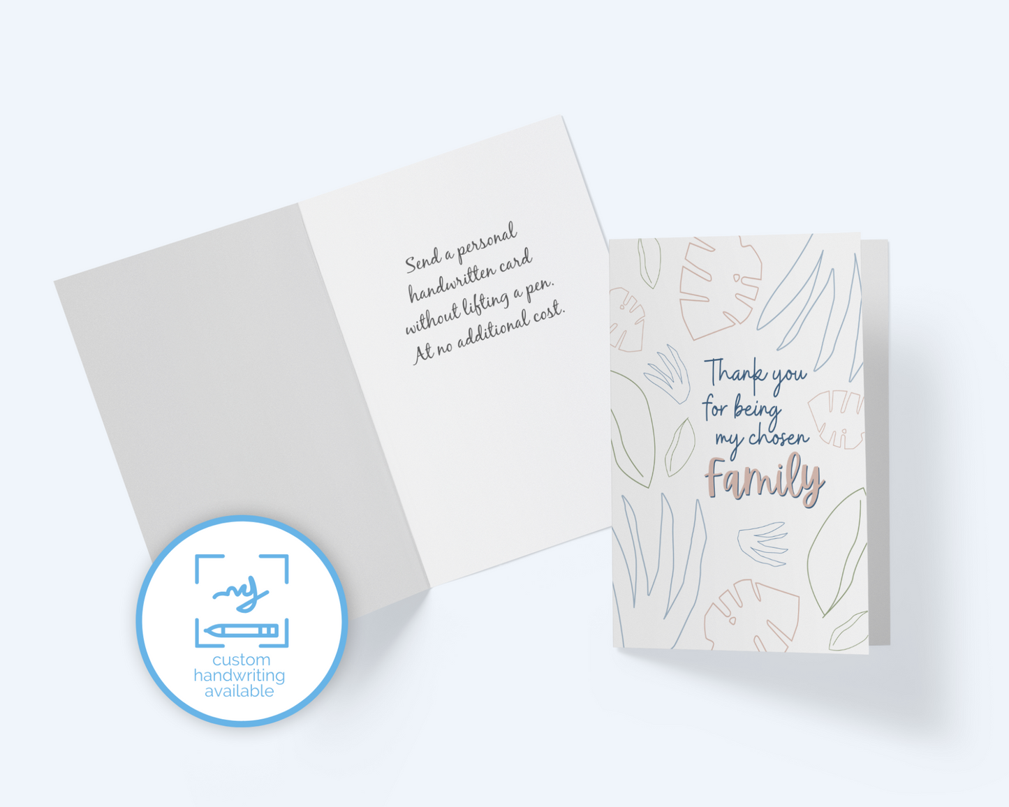 Thank You For Being My Chosen Family- Greeting Card - Chosen Family Note Card.